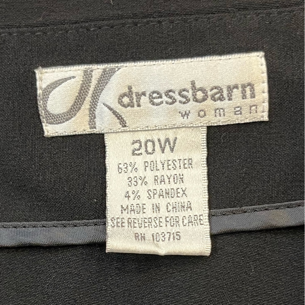 dressbarn Black Mini Skirt with Pleated Hem 20W - Picture 2 of 15